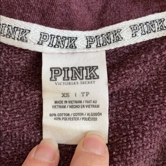 PINK VICTORIA’S SECRET QUARTER ZIP PULLOVER - Picture 8 of 13